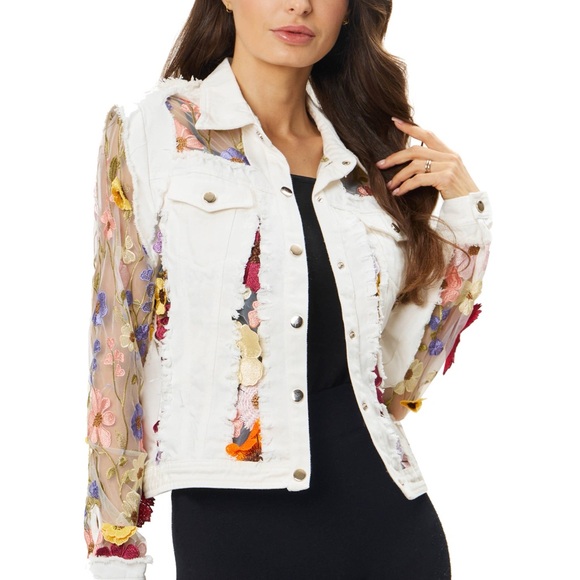 Embroidered White Jacket - Picture 4 of 5